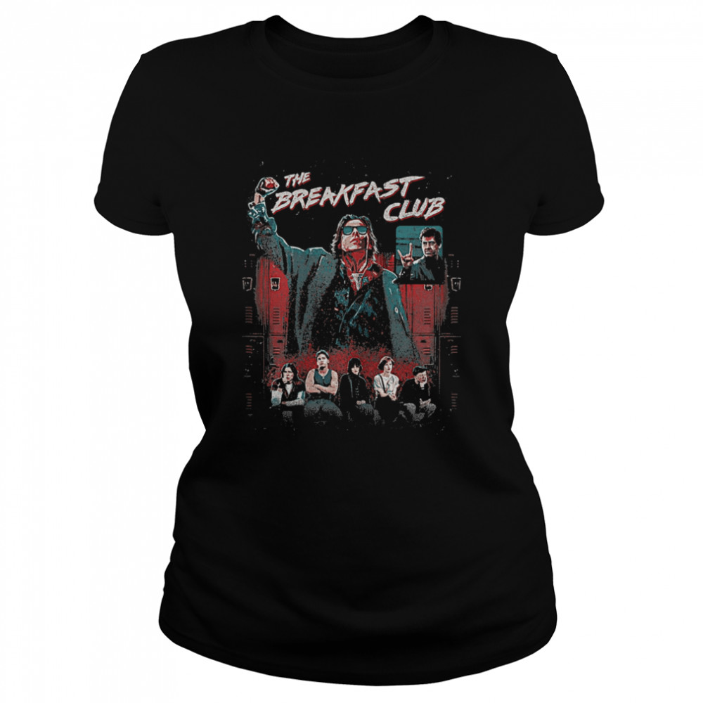 Retro The Breakfast Club Group Shot Painted Distressed shirt Classic Women's T-shirt