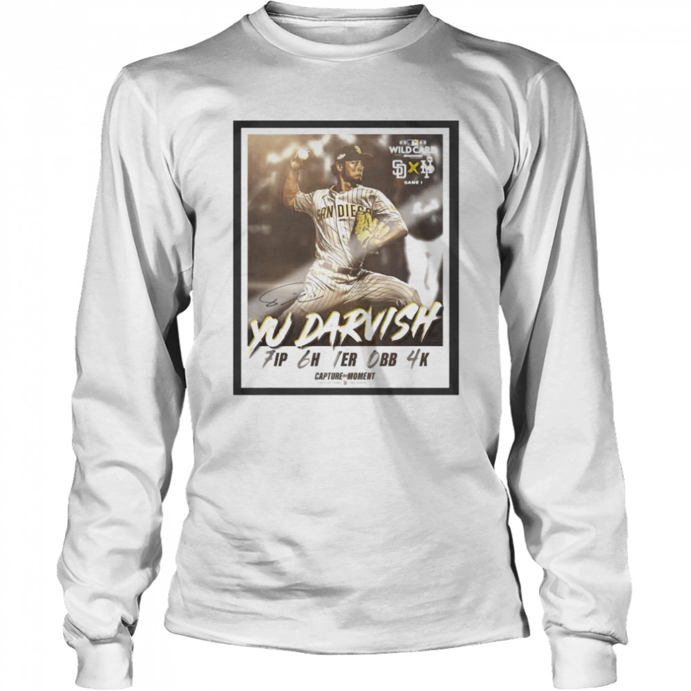 San Diego Padres Yu Darvish Dealt Game 1 2022 Wild Card Long Sleeved T-shirt