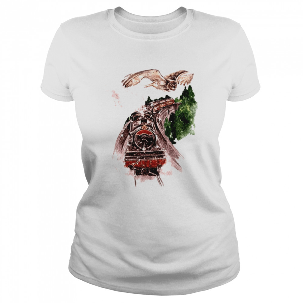 Train To The School Of Magic Wizard Harry’s Owl Harry Potter Chritsmas shirt Classic Women's T-shirt