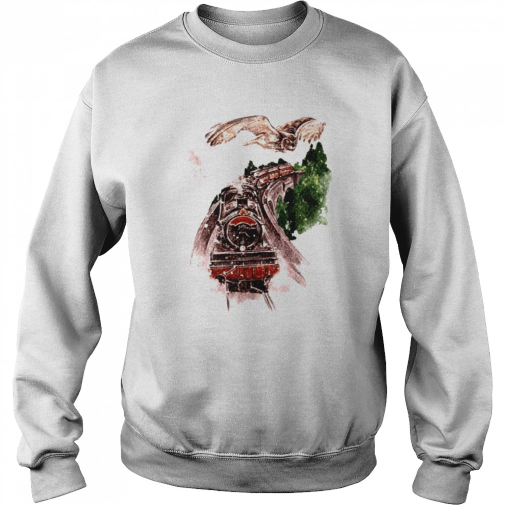 Train To The School Of Magic Wizard Harry’s Owl Harry Potter Chritsmas shirt Unisex Sweatshirt
