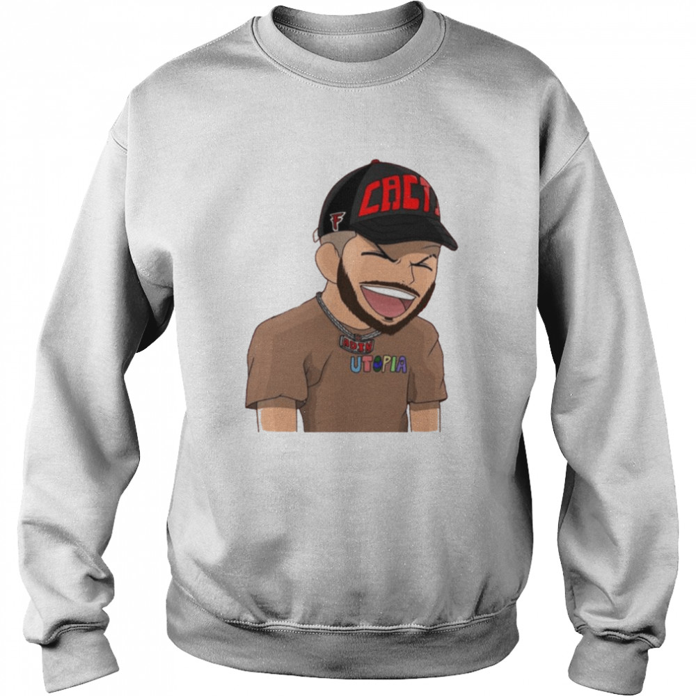 Animated Meme Reaction Adin Ross Graphic shirt Unisex Sweatshirt