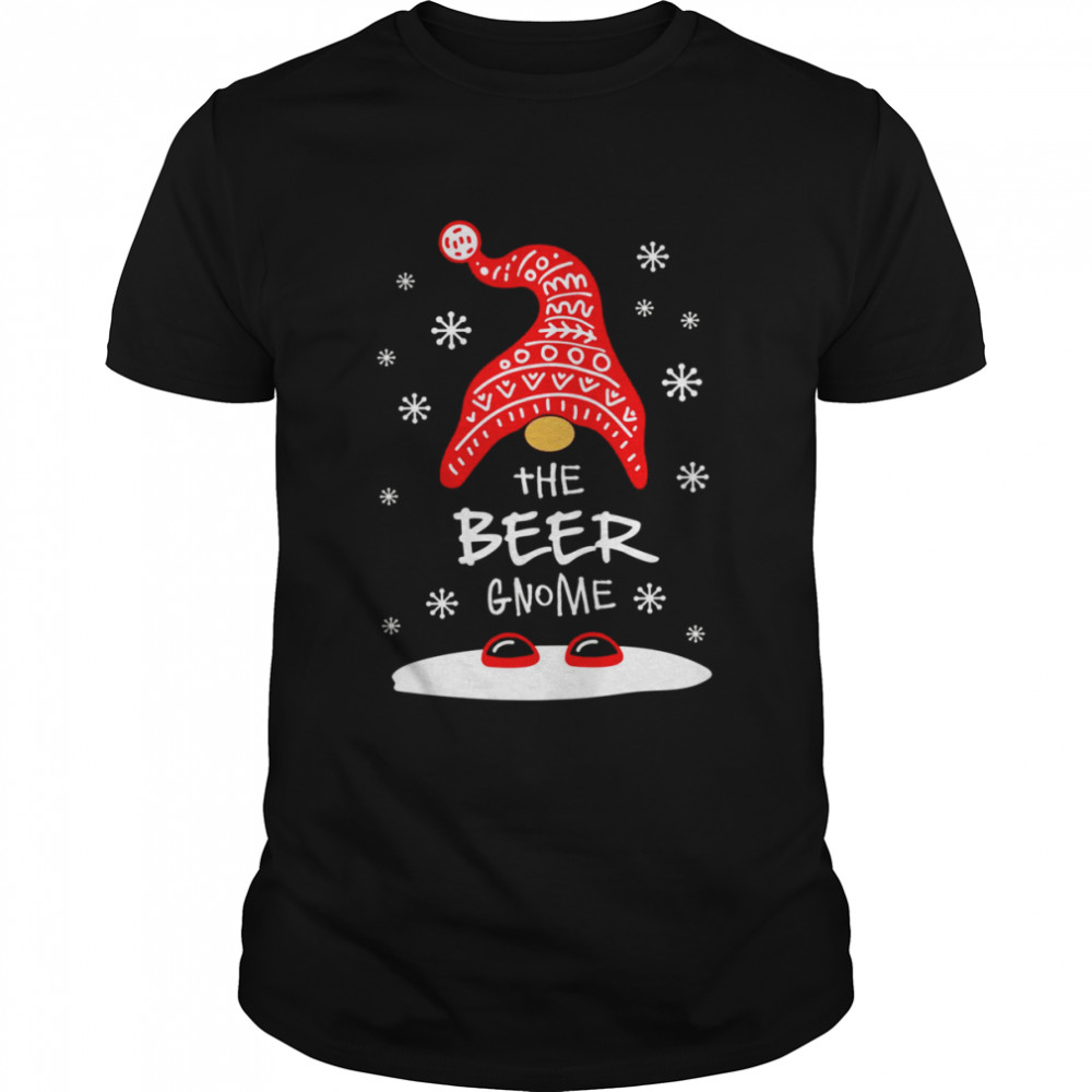 Red Hat The Beer Gnome Christmas Gnome Santa’s shirt