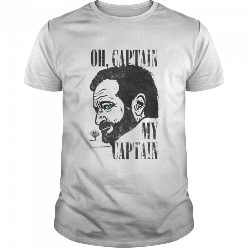 Retro Design Robin Williams Oh Captain My Captain shirt Classic Men's T-shirt