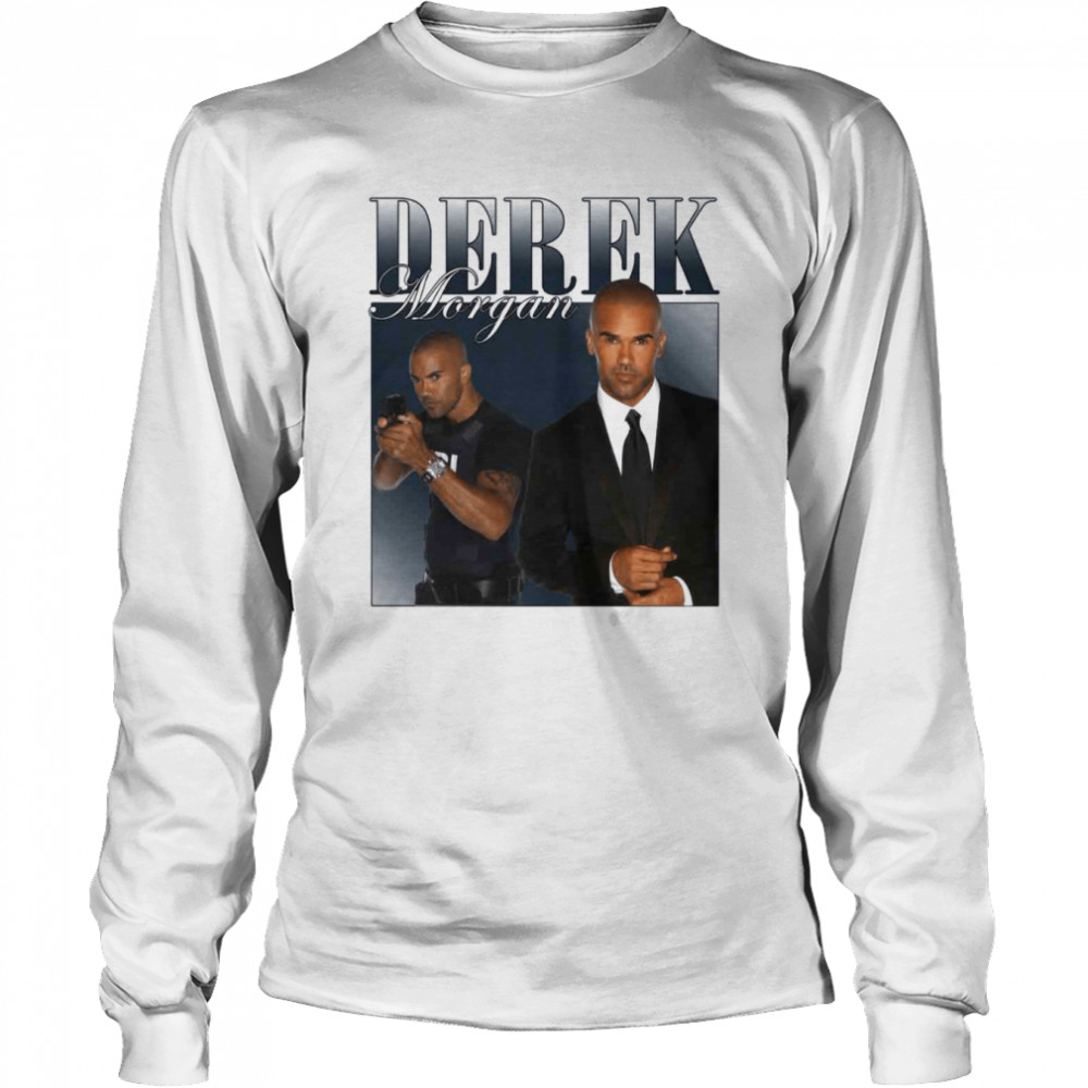 Derek Morgan Criminal Mind Shemar Moore The Office Criminal Minds Tv Series shirt Long Sleeved T-shirt