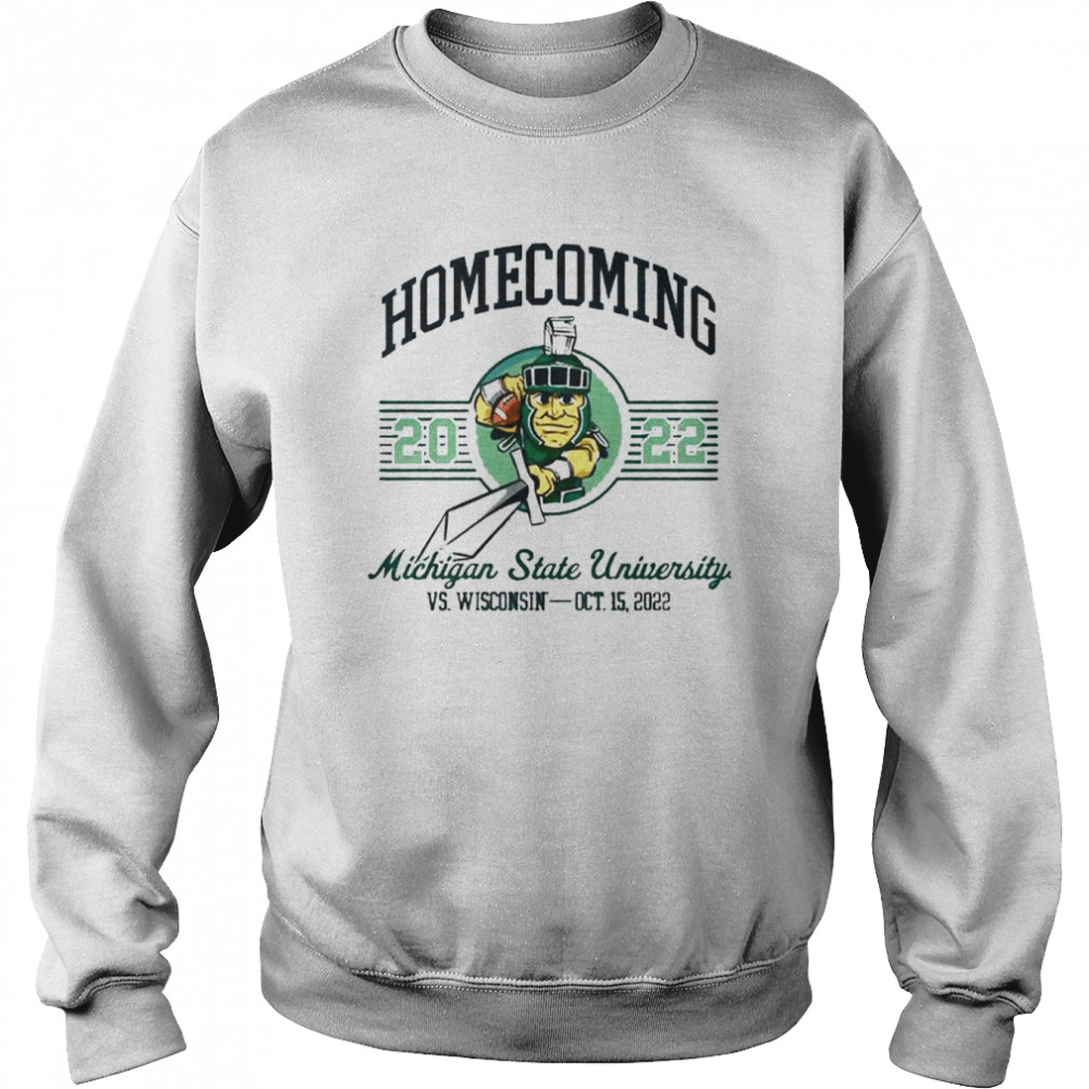 Homecoming Wisconsin Badgers Vs. Michigan State Spartans Game Day 2022  Unisex Sweatshirt