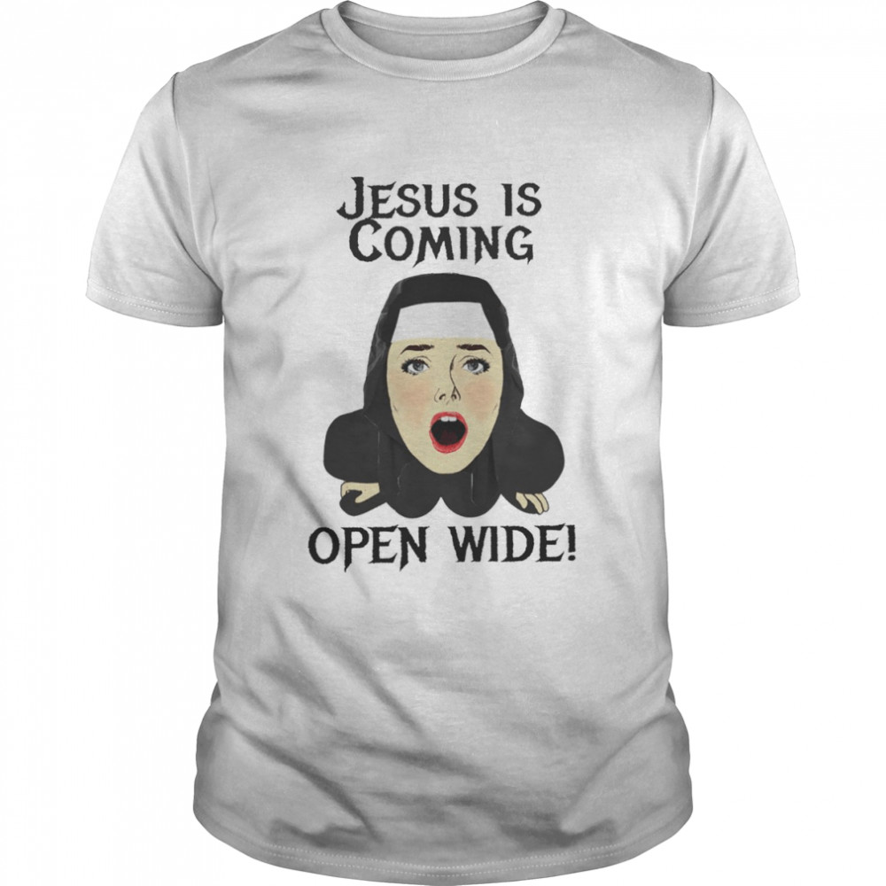 Jesus is coming open wide shirt Classic Men's T-shirt