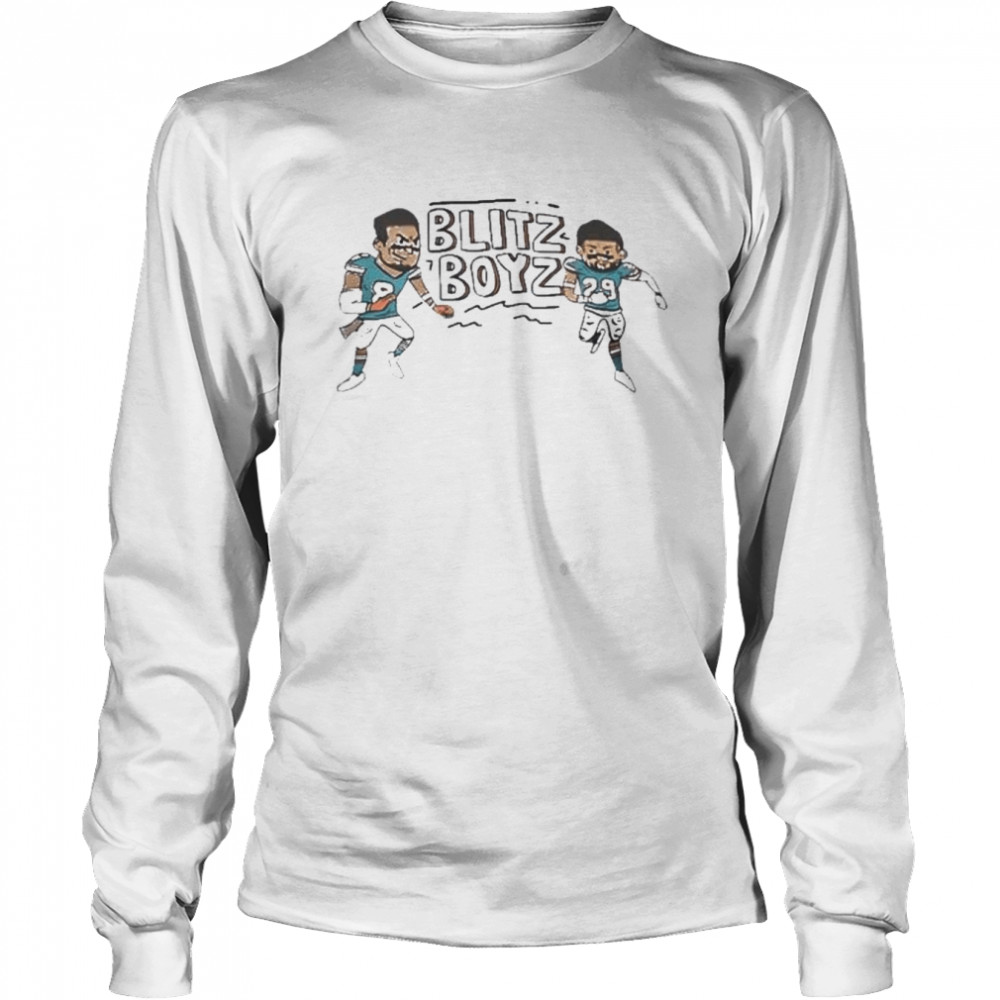 Jones Blitz Boyz Miami Dolphins Football Fan 2022  Long Sleeved T-shirt