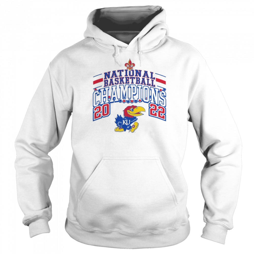 Kansas Jayhawks 2022 NCAA Basketball National Champions shirt Unisex Hoodie