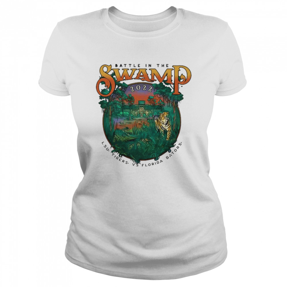 LSU Tigers Vs. Florida Gators Battle In The Swamp Game Day 2022  Classic Women's T-shirt