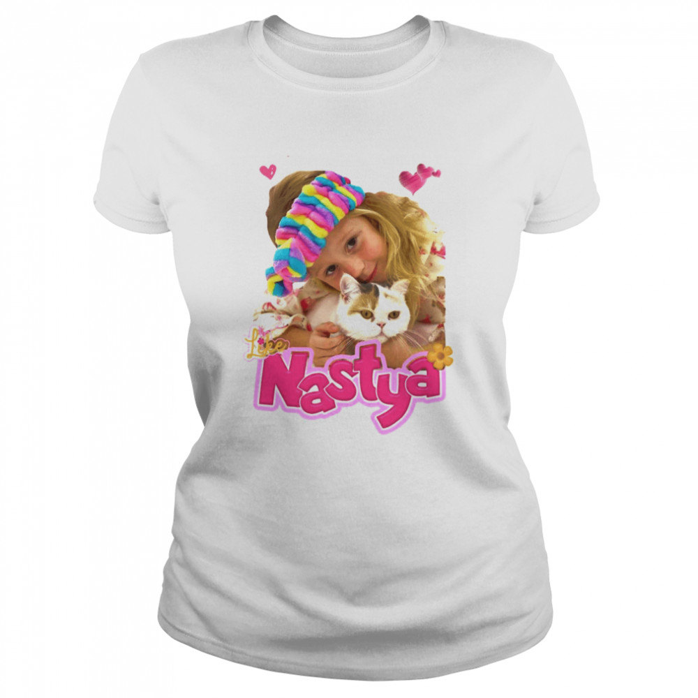Nastya With Cat Like Nastya Youtube shirt Classic Women's T-shirt