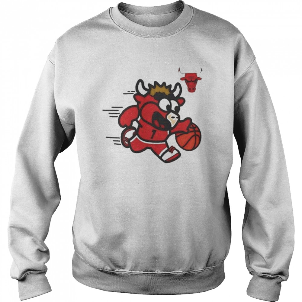 Nba infant white chicago bulls mascot bodysuit shirt Unisex Sweatshirt