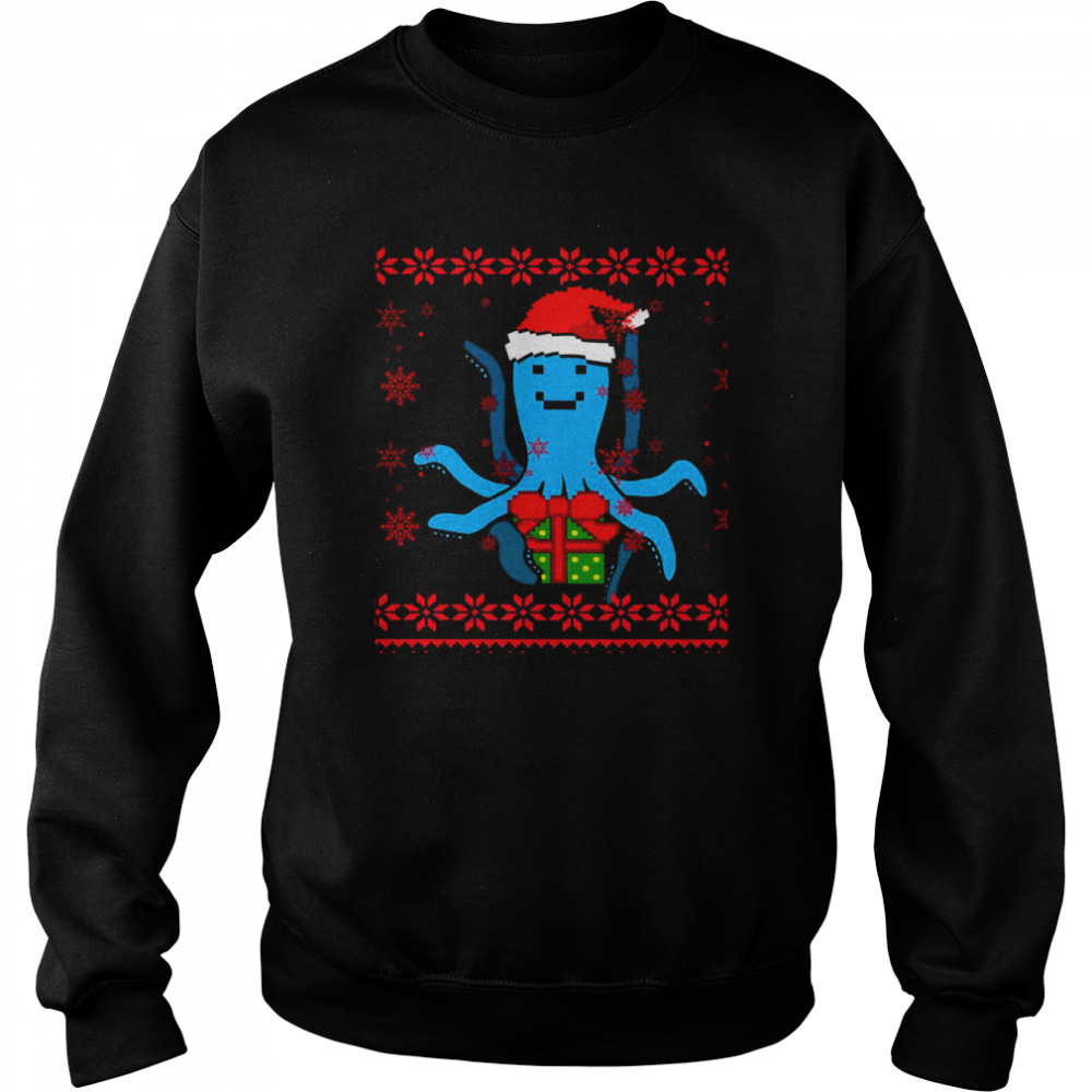 Octopus Ugly Christmas shirt Unisex Sweatshirt