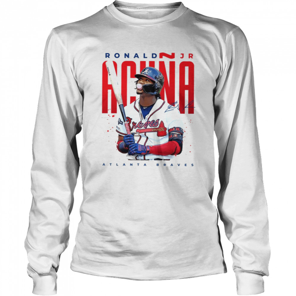 Ronald Acua Jr Pf1 The Legend Of Atlanta Braves Baseball shirt Long Sleeved T-shirt
