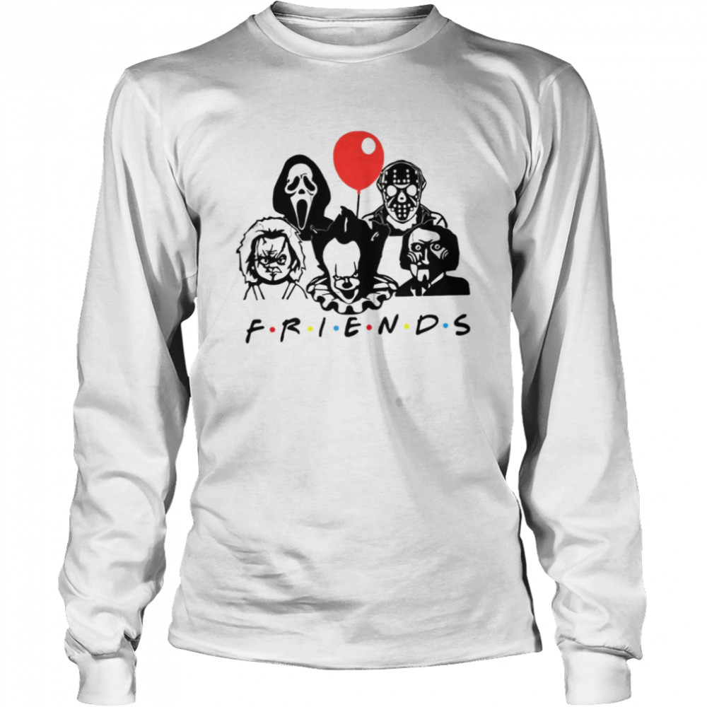 Scary Squad United Halloween Horror Friends shirt Long Sleeved T-shirt