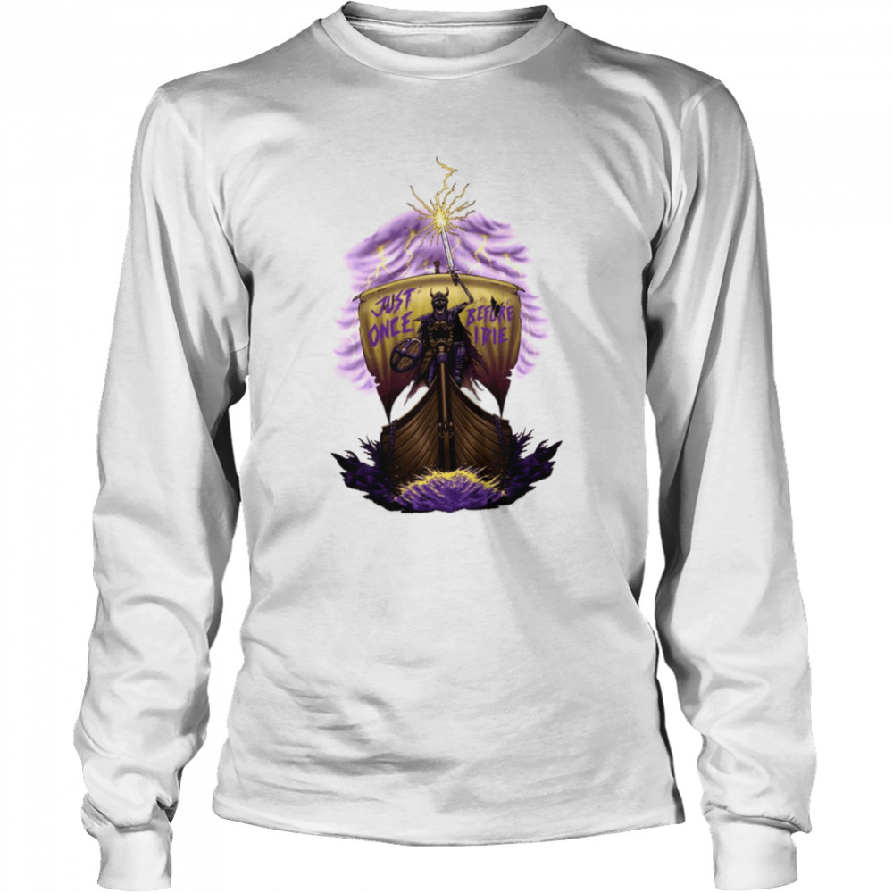 Skeleton Lightning Minnesota Vikings Football Ship The Legend shirt Long Sleeved T-shirt