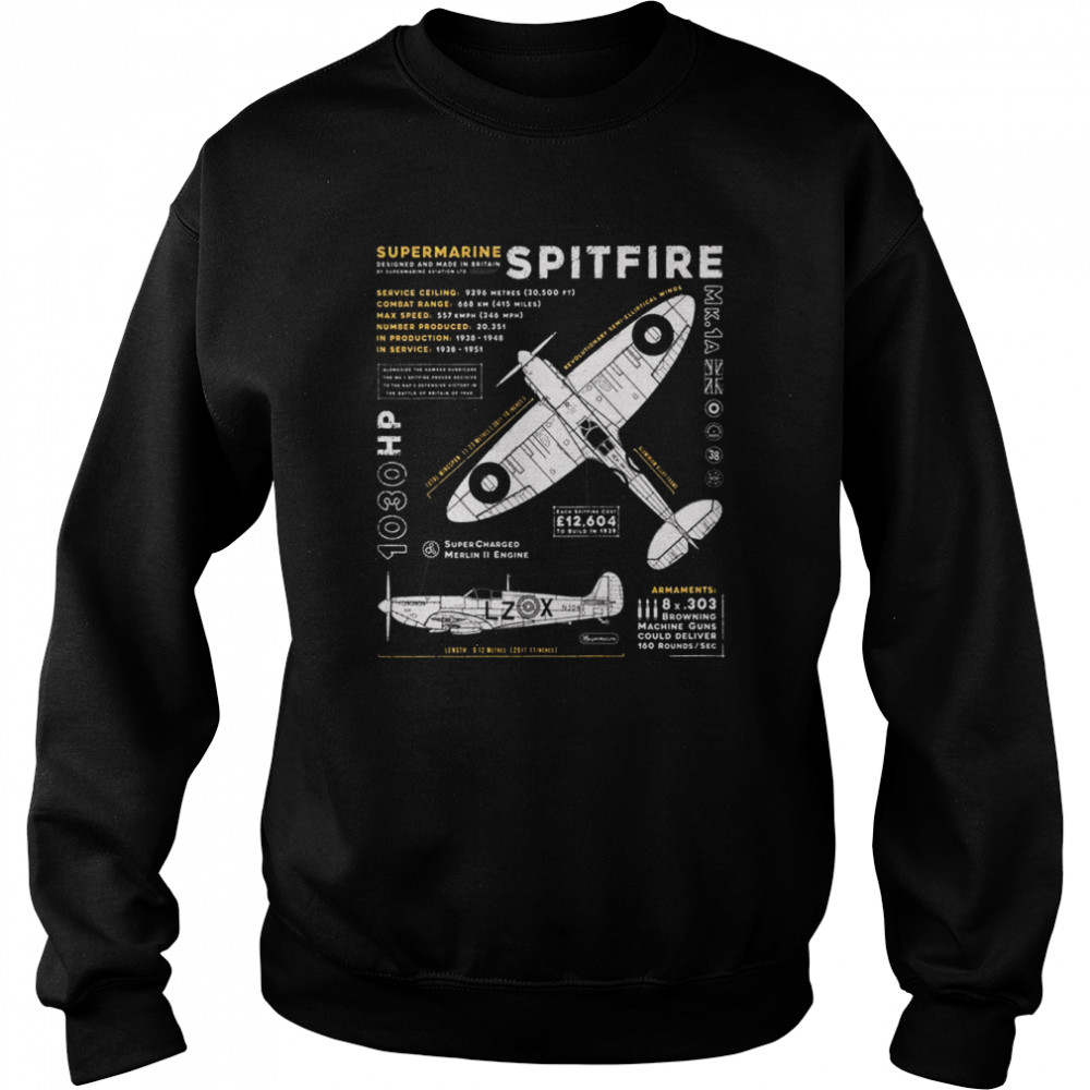 Trending Supermarine Spitfire shirt Unisex Sweatshirt