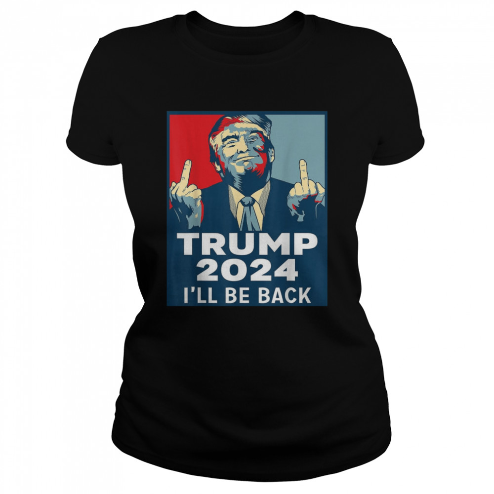 Trump 2024 Ill Be Back Xmas T- Classic Women's T-shirt