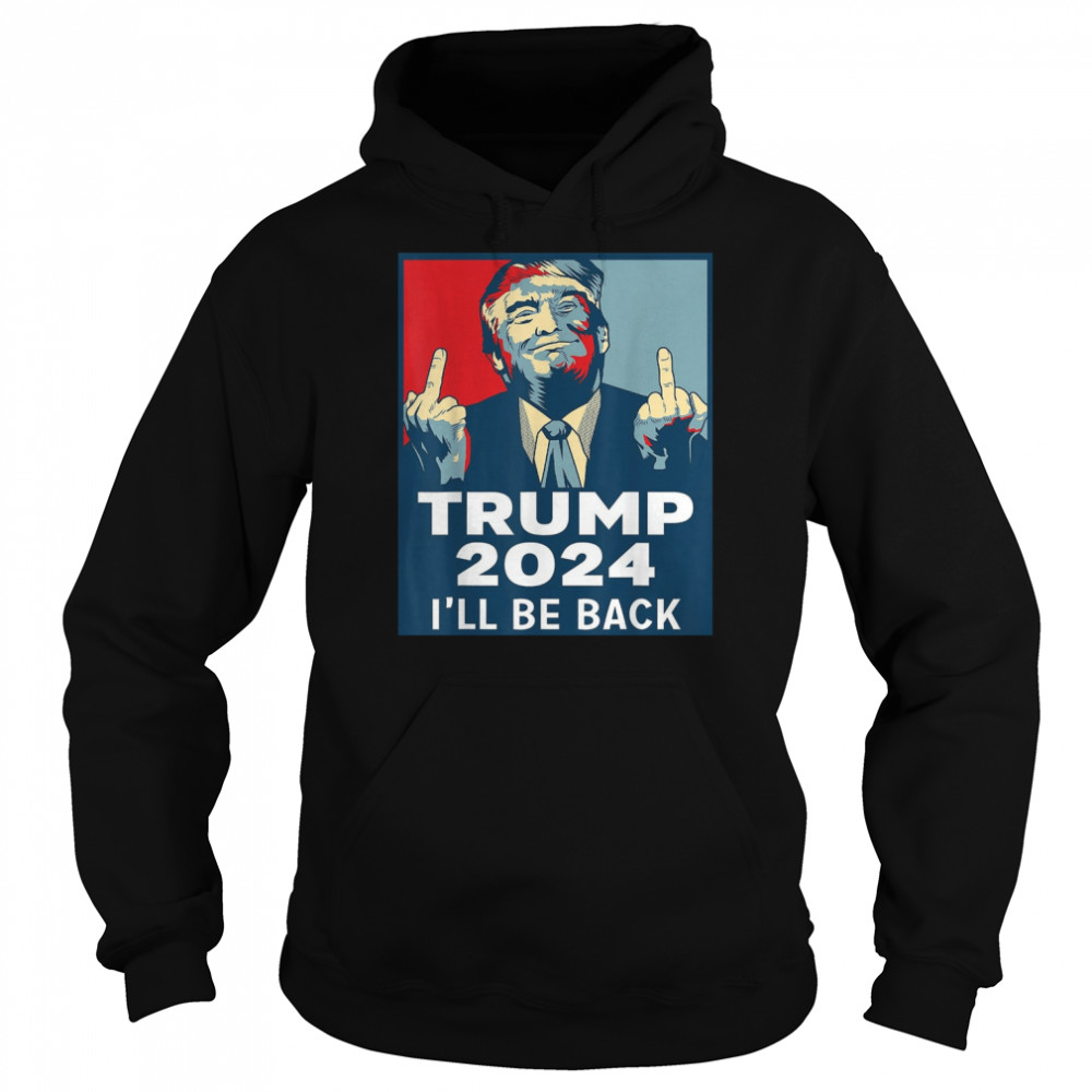 Trump 2024 Ill Be Back Xmas T- Unisex Hoodie