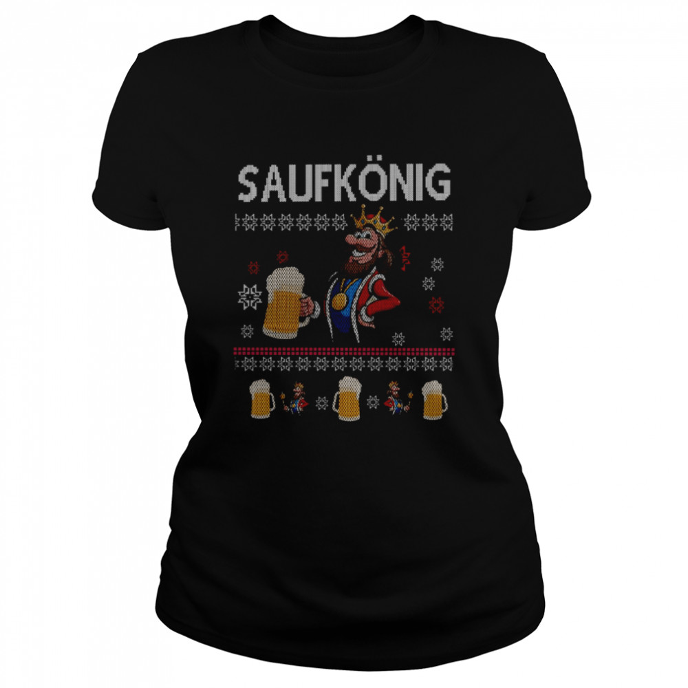 Ugly Booze King Christmas shirt Classic Women's T-shirt
