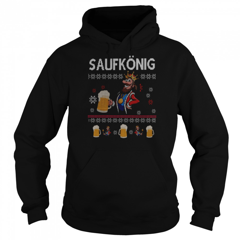 Ugly Booze King Christmas shirt Unisex Hoodie