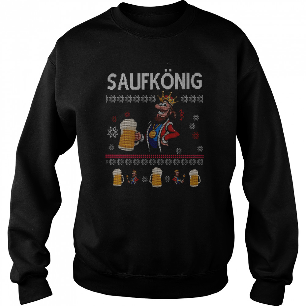Ugly Booze King Christmas shirt Unisex Sweatshirt