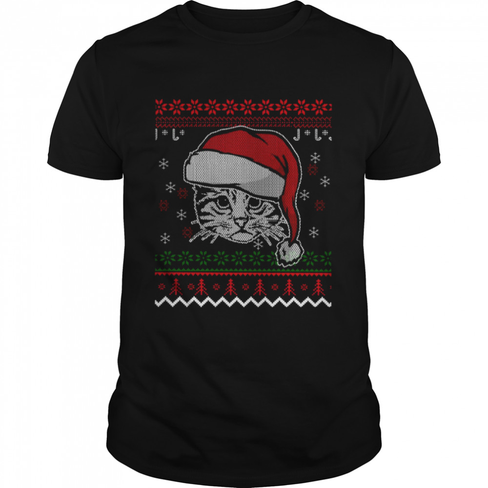 Ugly Cat Cats Christmas shirt