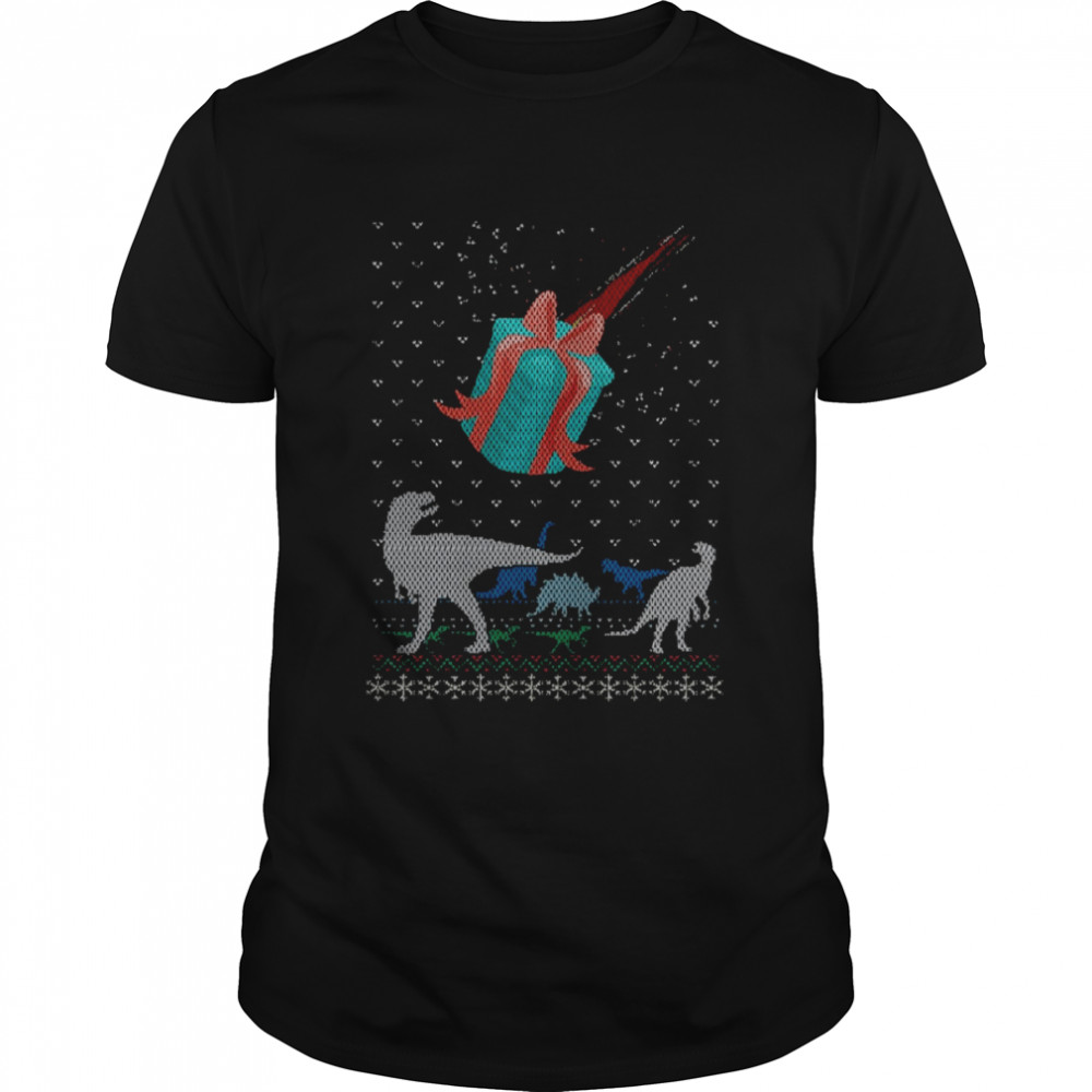 Ugly Dino Invasion Christmas shirt