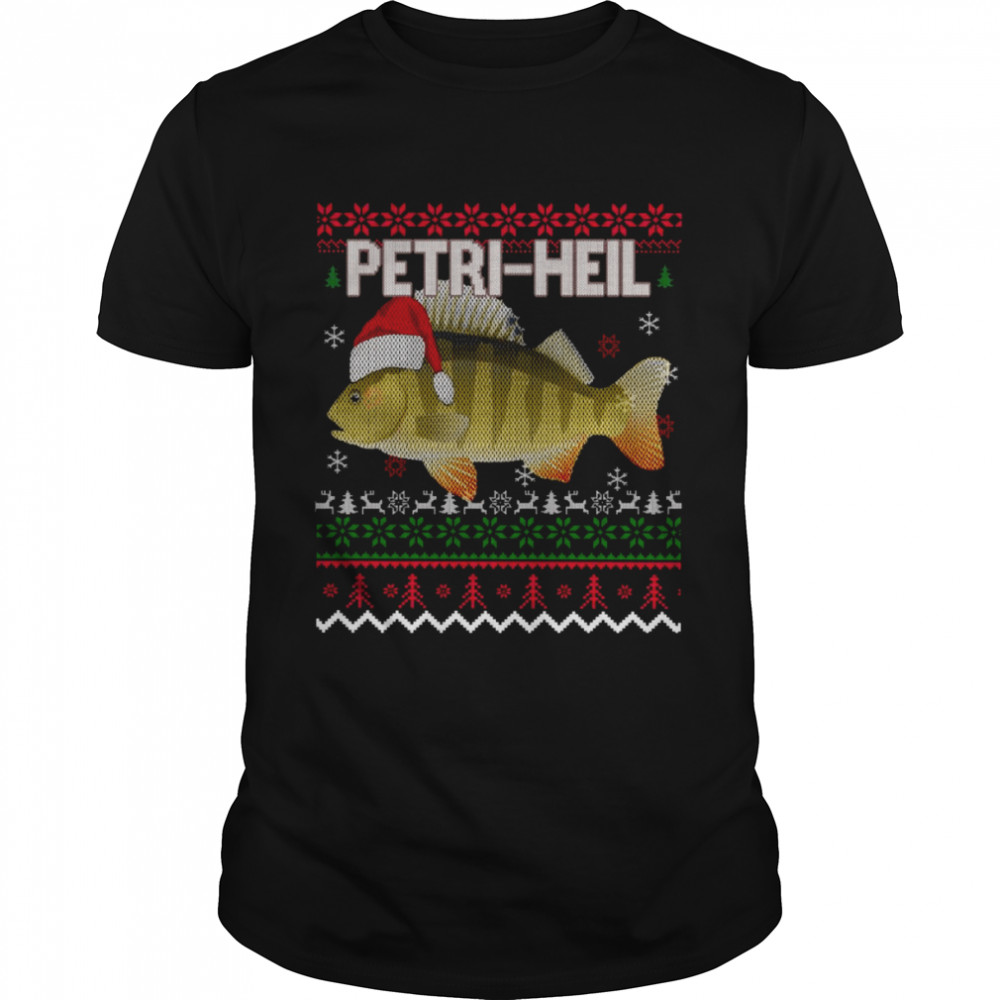 Ugly Petri Heil Fishing Christmas shirt