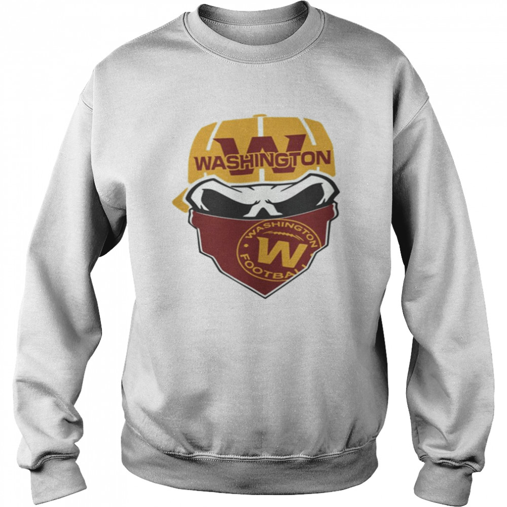 Vintage Skull Loves Washington Commanders Football shirt Unisex Sweatshirt