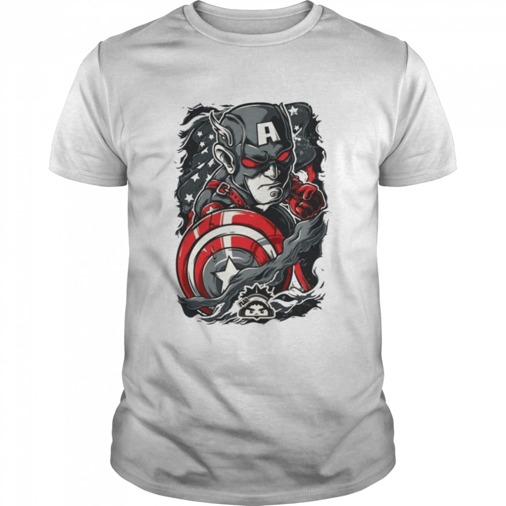 When Captain Americand Mad Mad Avongers Marvel Avenger shirt Classic Men's T-shirt