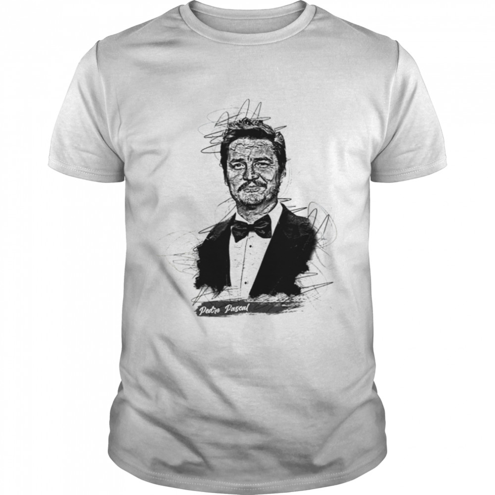 Abstract Sketch Art Pedro Pascal shirt