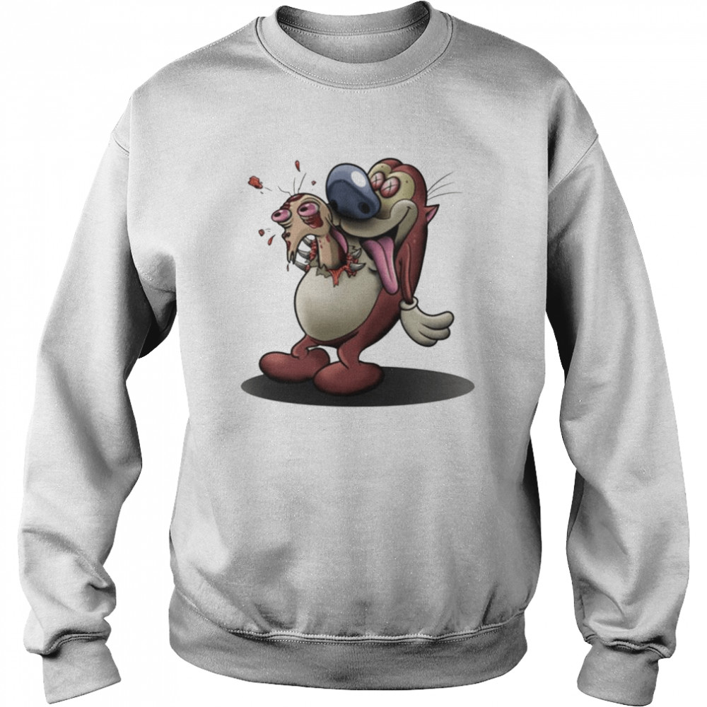 Ali Ren And Stimpy Chestburster shirt Unisex Sweatshirt