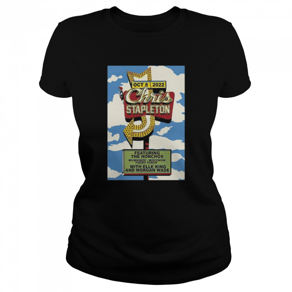Chris stapleton october 8-2022 fiserv forum milwaukee wi shirt Classic Women's T-shirt