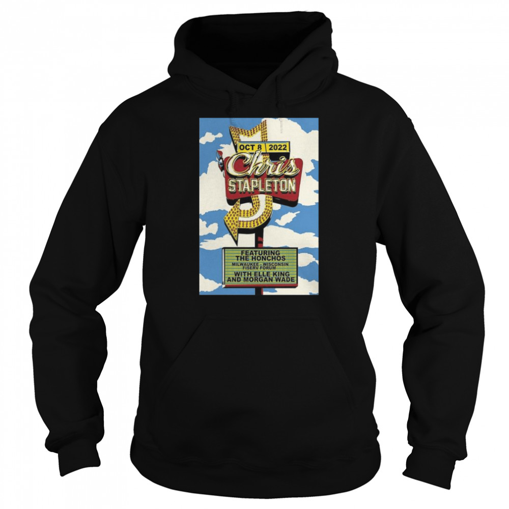 Chris stapleton october 8-2022 fiserv forum milwaukee wi shirt Unisex Hoodie