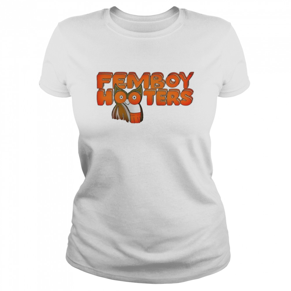 Femboy Hooters Owl Boobs Bird Logo America Usa shirt Classic Women's T-shirt