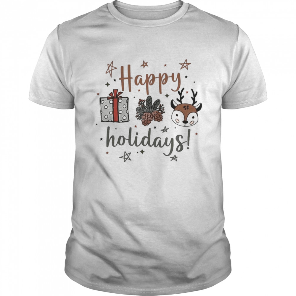 Happy Holidays Christmas T- Classic Men's T-shirt
