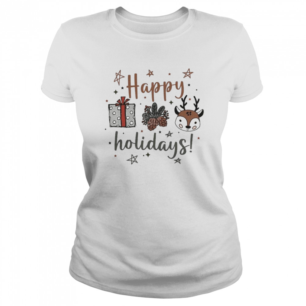 Happy Holidays Christmas T- Classic Women's T-shirt