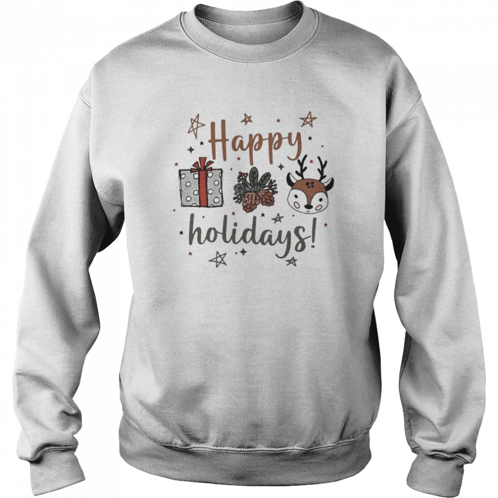 Happy Holidays Christmas T- Unisex Sweatshirt