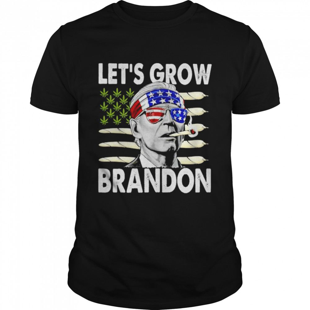 joe Biden smoke weed let’s grow Brandon shirt Classic Men's T-shirt