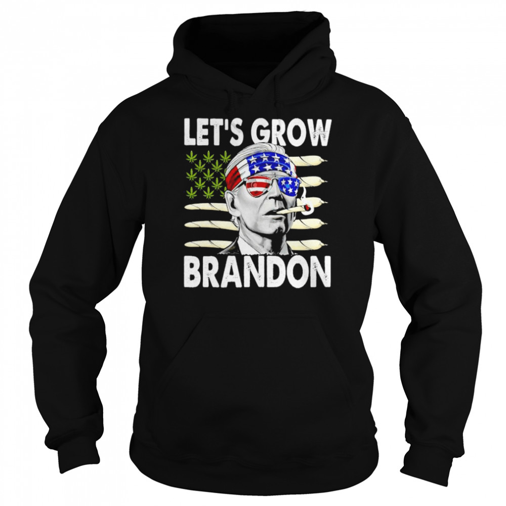 joe Biden smoke weed let’s grow Brandon shirt Unisex Hoodie