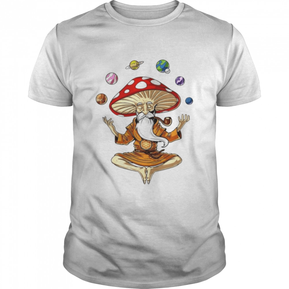Magic Mushroom Yoga Buddha shirt Classic Men's T-shirt