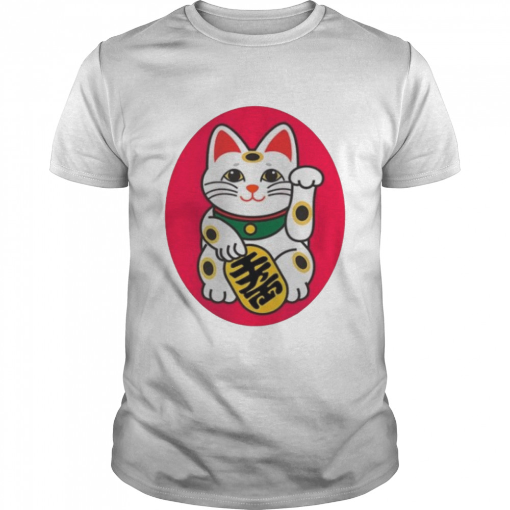 Maneki Neko Lucky Cat Japanese Chinese shirt Classic Men's T-shirt