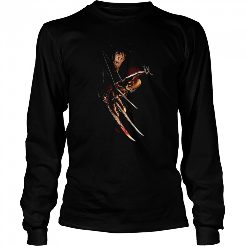 Movie A Nightmare On Elm Street Scary Movie Halloween shirt Long Sleeved T-shirt