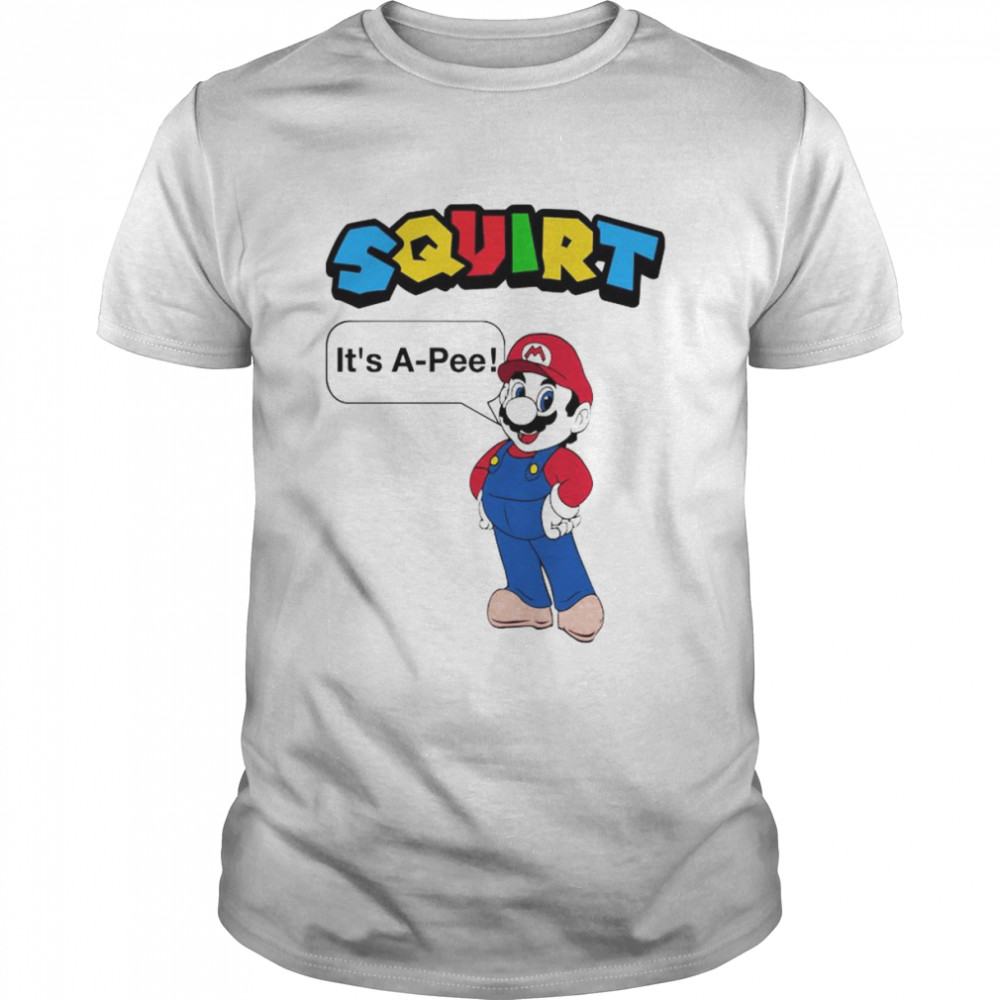 Super Mario Squirt It’s A-Pee Shirt