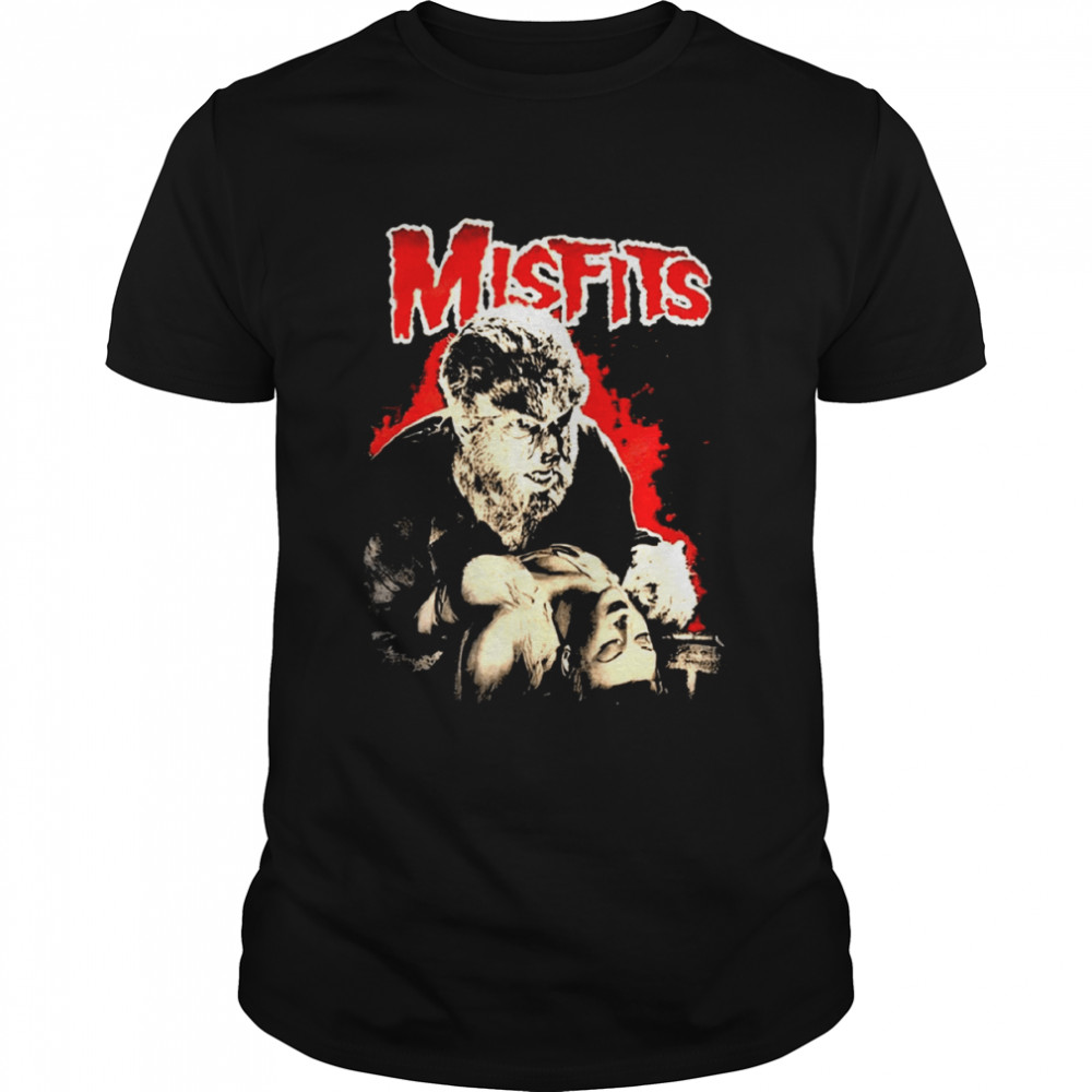 The Misfits Universal Monters Wolfman Scary Movie shirt