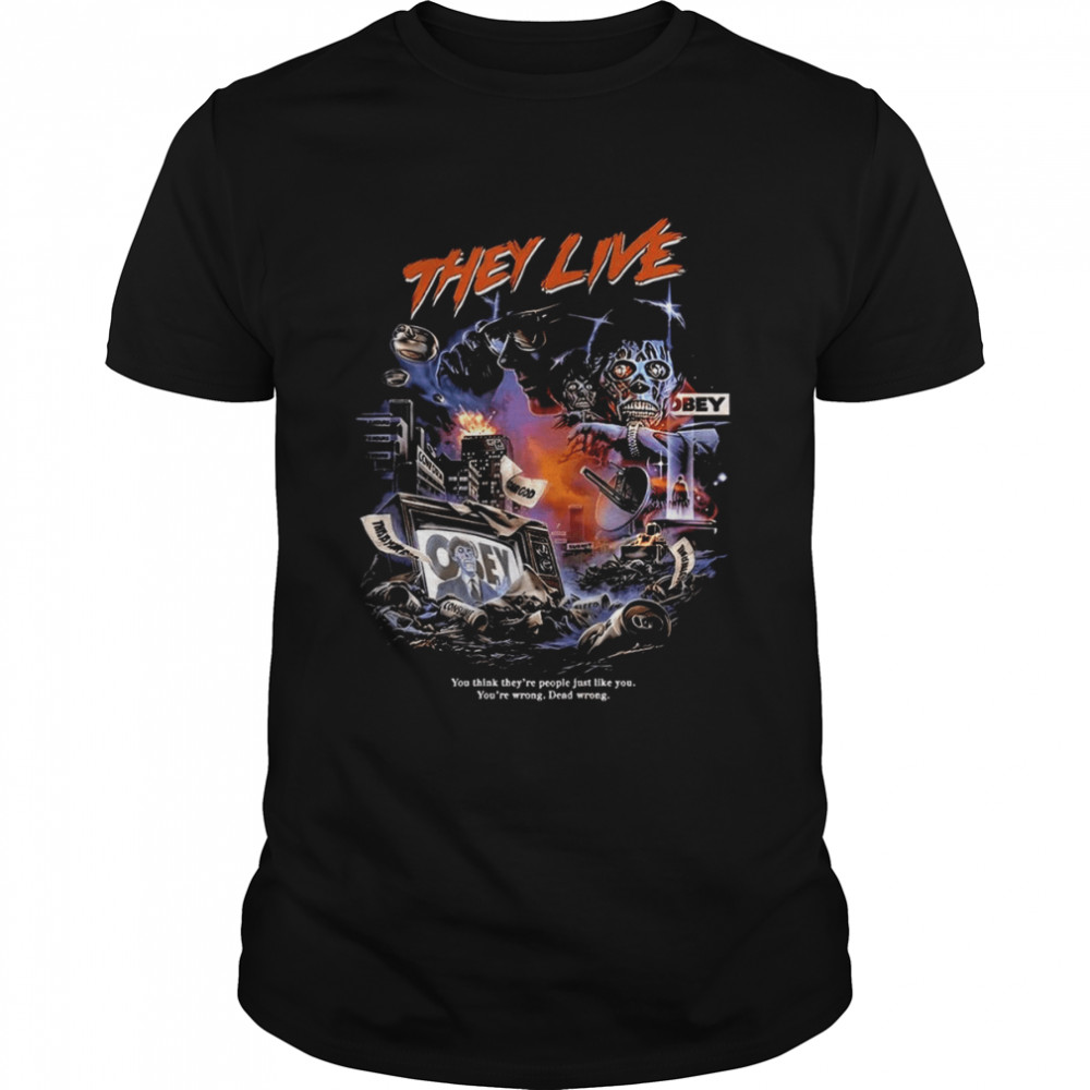 They Live 1988 Obey Scary Movie shirt