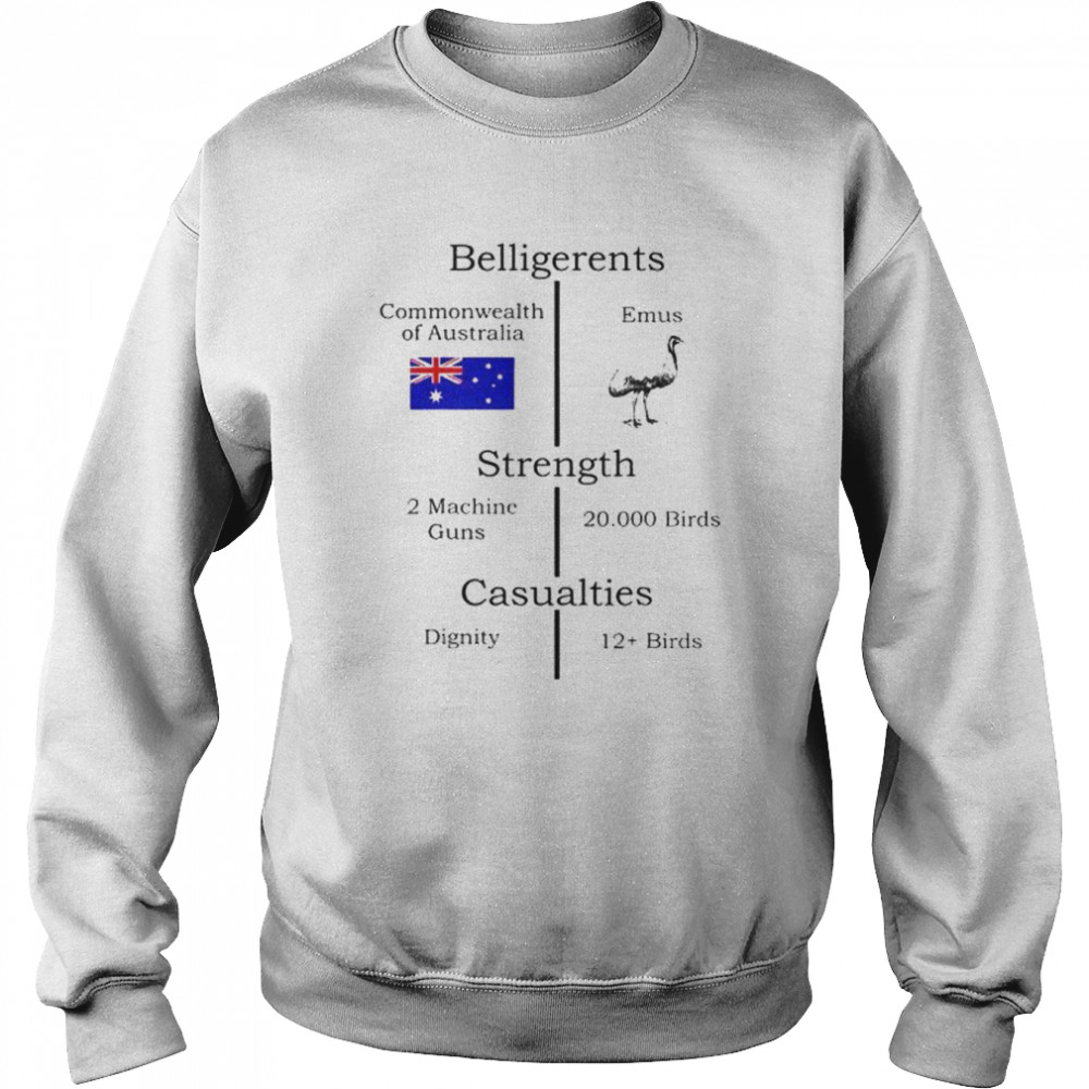 belligerents strength casualties shirt Unisex Sweatshirt
