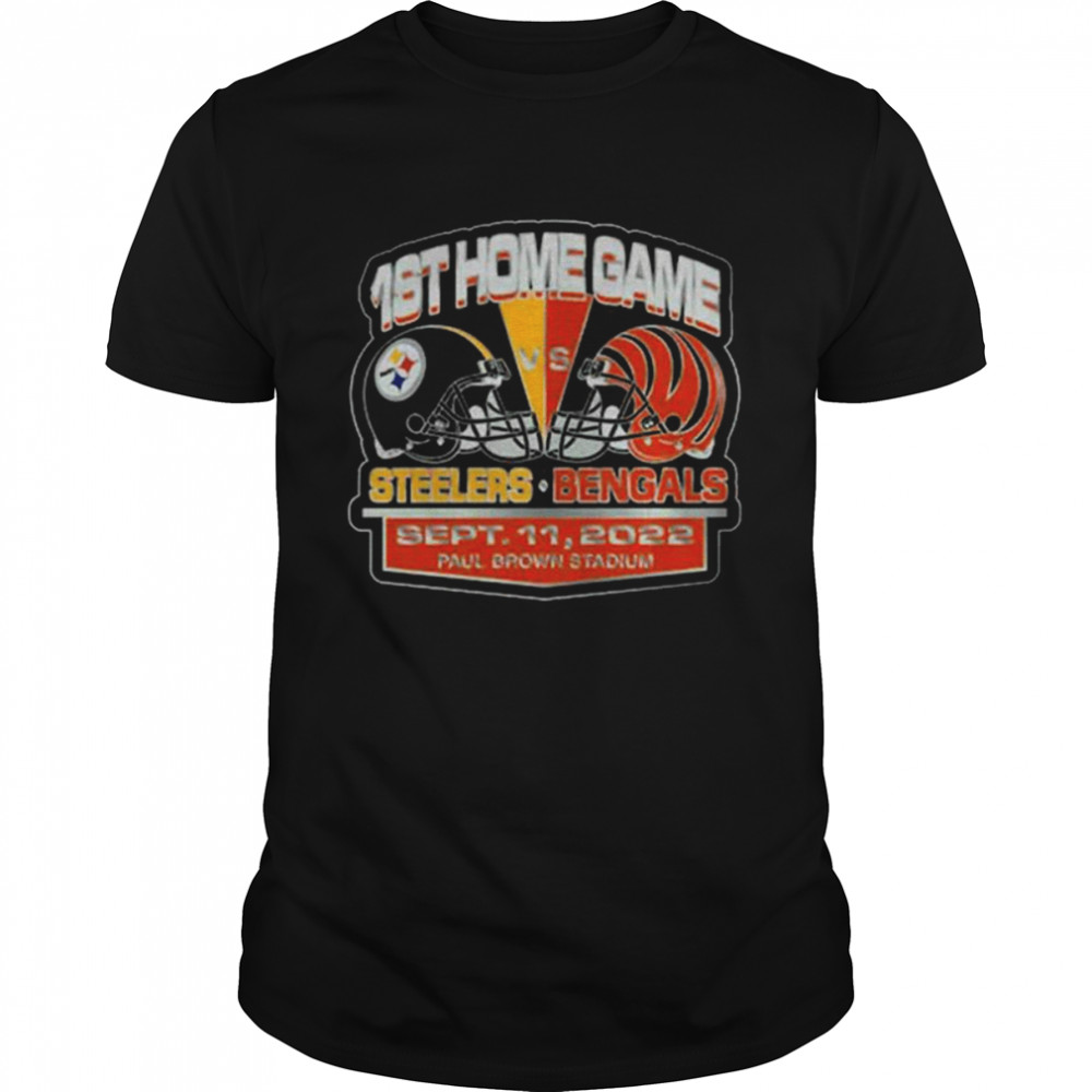 Cincinnati Bengals Vs Pittsburgh Steelers 1st Home Game Swpt 11 2022 Apul Brown Stadium Shirt Cincinnati Bengals Vs Pittsburgh Steelers 1st Home Game Swpt 11 2022 Apul Brown Stadium Shirt