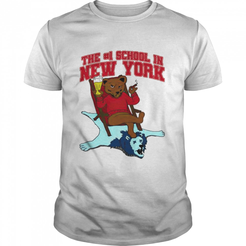 cornell Big Red sit on Columbia Lions the #1 school in New York shirt