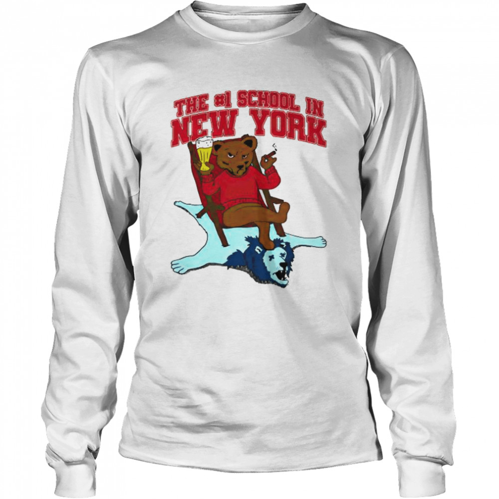 cornell Big Red sit on Columbia Lions the #1 school in New York shirt Long Sleeved T-shirt